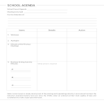 School Council Agenda Meeting gratis en premium templates