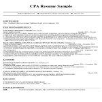 CPA Resume Sample - Professional Accountant gratis en premium templates