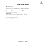 Loan Purpose, Affidavit gratis en premium templates