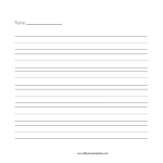 Vorschaubild der VorlageWriting paper with large lines