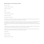 Letter Of Termination of Service gratis en premium templates