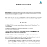 Property License Agreement gratis en premium templates