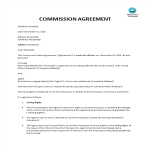 Commission Sales Agreement gratis en premium templates