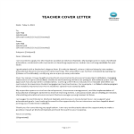 Elementary Teacher Job Application Letter gratis en premium templates
