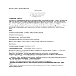 Private Banking Manager Resume gratis en premium templates