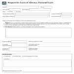 template topic preview image Personal Leave Request Form template