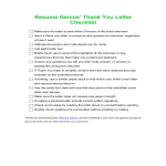 template topic preview image Job Interview Thank You Letter Checklist