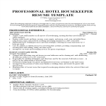 template topic preview image Housekeeper Resume