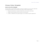 Privacy Policy gratis en premium templates