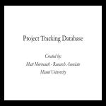 Project Tracking Database gratis en premium templates