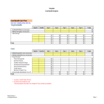 Cost Benefit Analysis Template worksheet gratis en premium templates