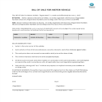 template topic preview image Bill of sale for motor vehicle