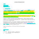 Employee Resignation Acceptance Letter gratis en premium templates