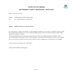 template topic preview image Inter Memo Retirement Party Invitation