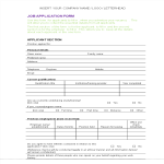 HR Job Application Form Template gratis en premium templates