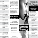 Domestic Violence Program Brochure gratis en premium templates