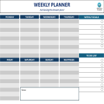 Weekly Planner Sample gratis en premium templates