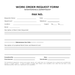 Service Work Order Request Form Word gratis en premium templates
