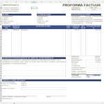 Proforma Factuur Template gratis en premium templates