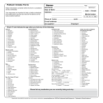 Patient Intake Form gratis en premium templates