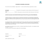 Divorce General Settlement Example (Release) gratis en premium templates