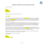 Job Application Letter For Medical Doctor gratis en premium templates