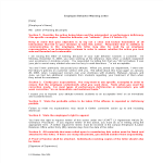 Employee Behavior Warning Letter gratis en premium templates