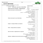 Vehicle Service Checklist gratis en premium templates