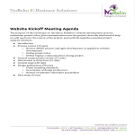 Website Kickoff Meeting Agenda gratis en premium templates