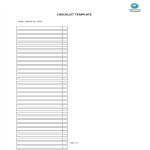 Checklist Template gratis en premium templates