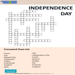 Independence Day Crossword Puzzle gratis en premium templates