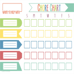 Chore Chart For Kids gratis en premium templates