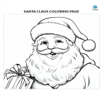 template preview imageSanta Claus Coloring Page