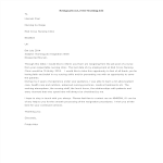 Resignation Letter Nursing Job gratis en premium templates