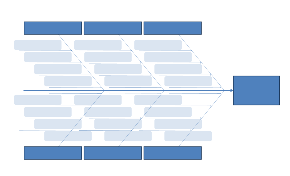 template topic preview image Fishbone Diagram Model in MS Word