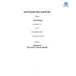 Software Test Rapport gratis en premium templates