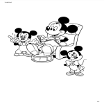 Mickey Mouse And Friends Coloring Page For Kids gratis en premium templates