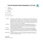 template topic preview image Warning letter for poor work performance