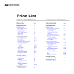 Price List Chart gratis en premium templates