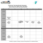 Personal Training Studio Schedule gratis en premium templates