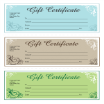 Gift certificate template free editable gratis en premium templates