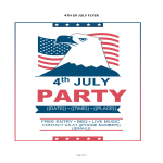 4th of July Flyer gratis en premium templates