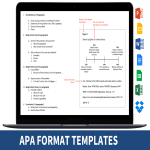 Vorschaubild des Vorlagenthemas APA format template