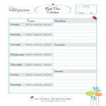 Meal Planning gratis en premium templates