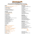 template topic preview image Checklist For Backpacking Hunting