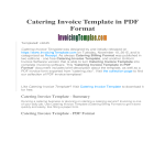 template topic preview image Printable Catering Invoice