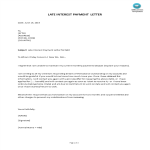 Late Interest Debt Letter gratis en premium templates