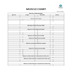 Muscle Actions Chart gratis en premium templates