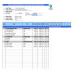 Gantt Chart Weekly Spreadsheet gratis en premium templates