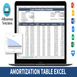 template topic preview image Amortization Table Excel